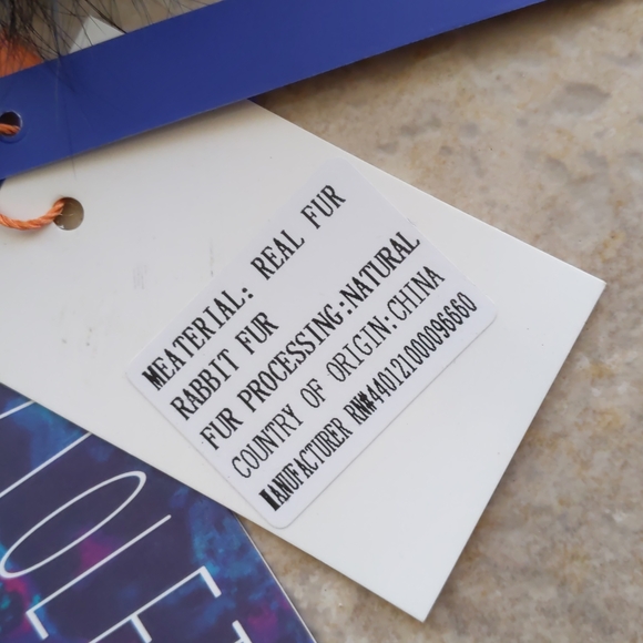 NWT Rabbit Fur Accessory - Picture 2 of 3